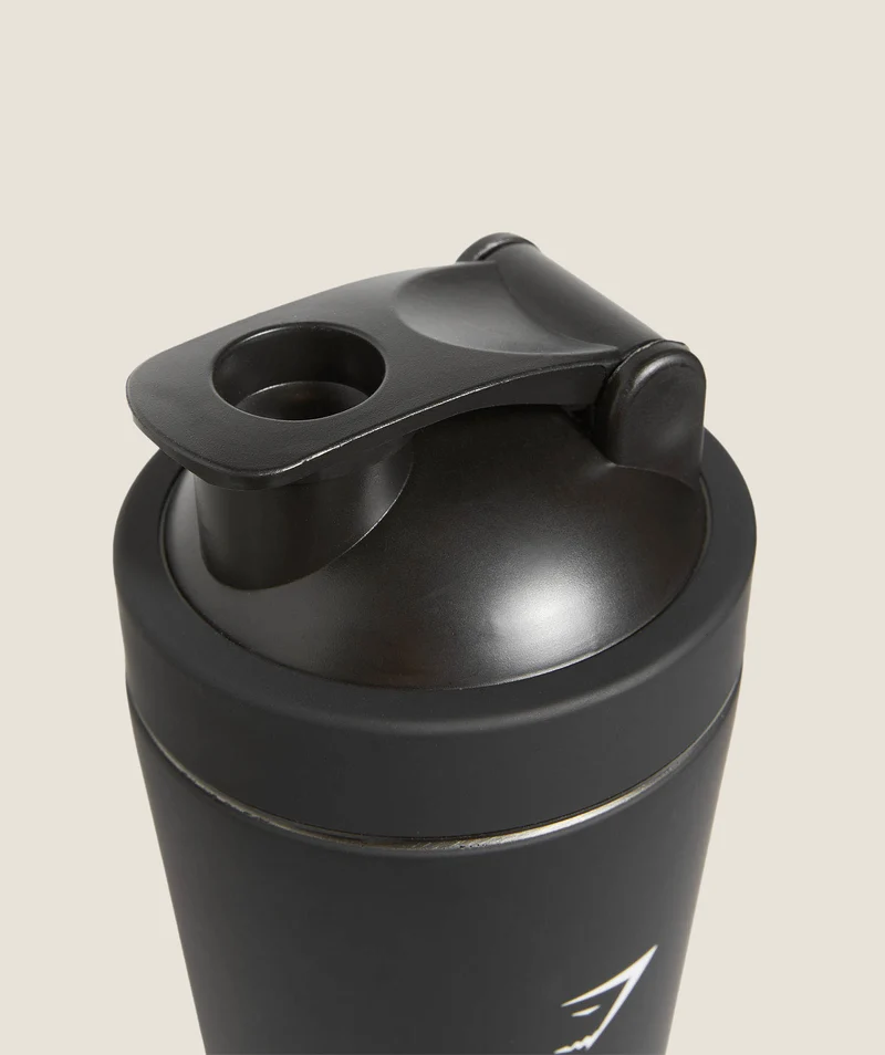 Gymshark Matte Metal Shaker - Black