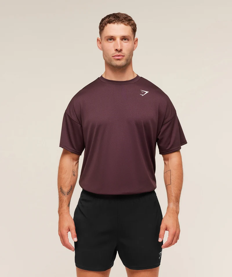 Gymshark Arrival Oversized T-Shirt - Cherry Purple