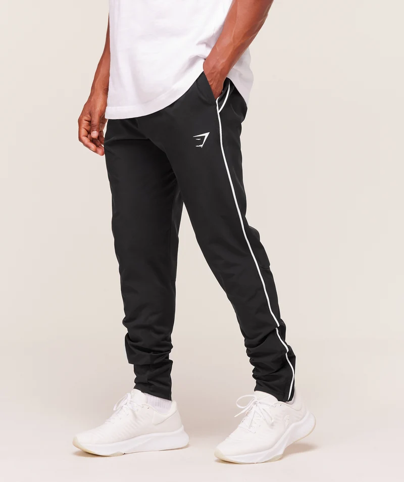 Gymshark Arrival Woven Block Joggers - Black
