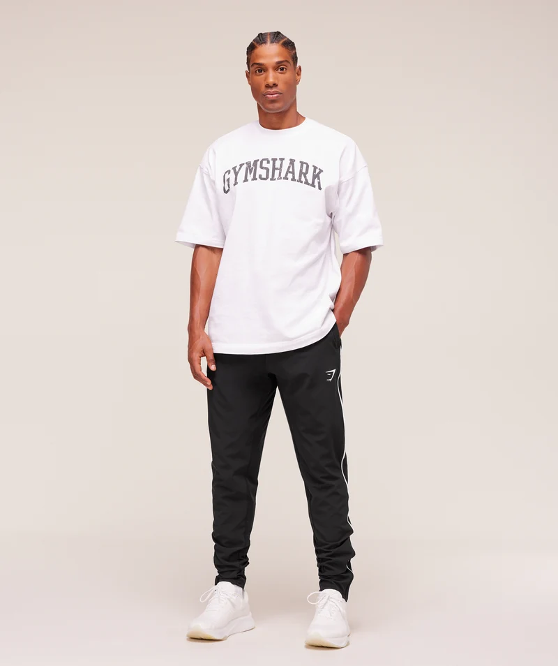 Gymshark Arrival Woven Block Joggers - Black