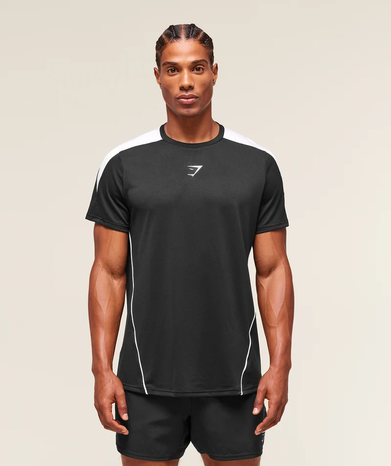 Gymshark Arrival Block T-Shirt - Black