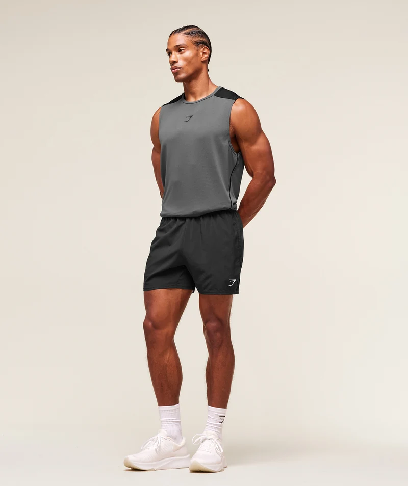 Gymshark Arrival Block Tank - Dark Grey