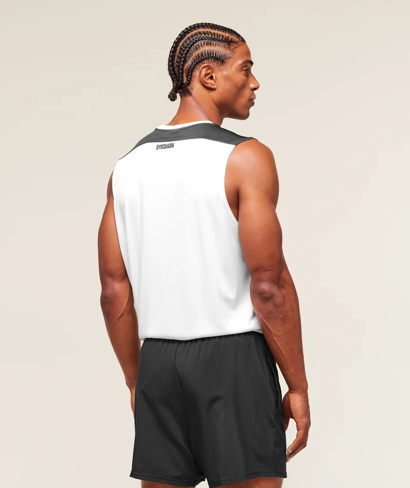 Gymshark Arrival Block Tank - White