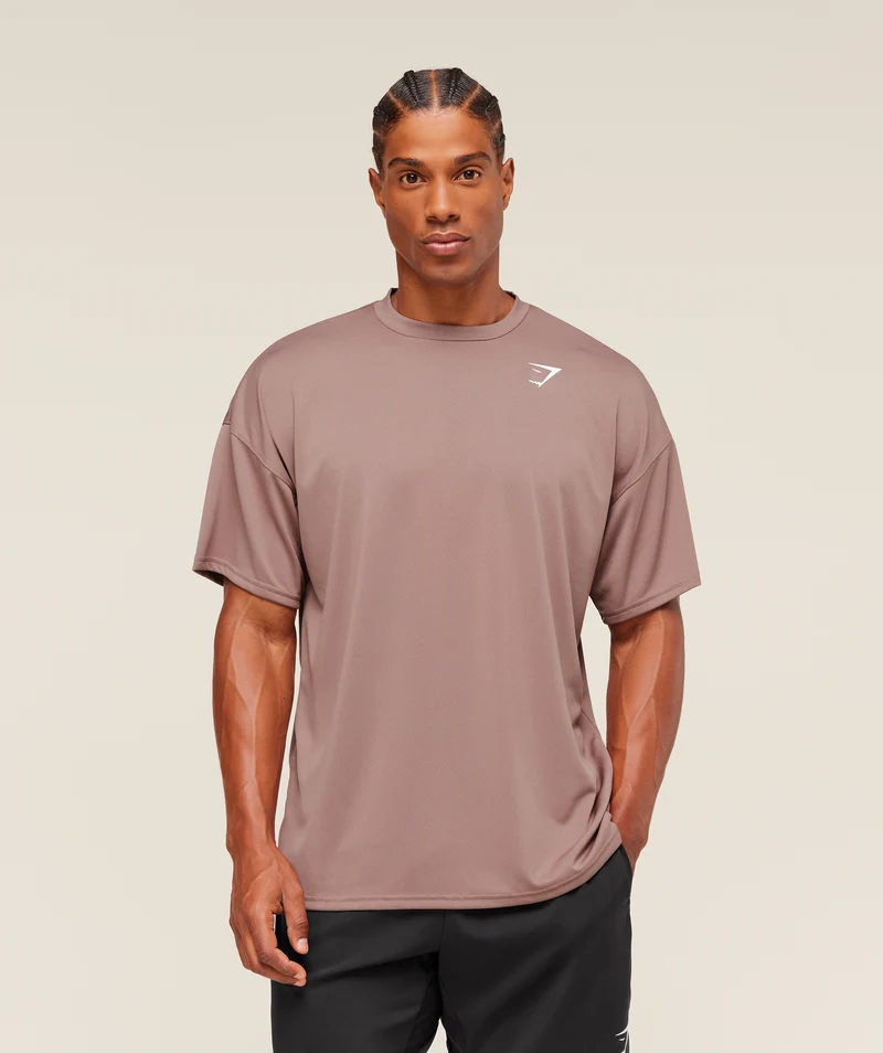Gymshark Arrival Oversized T-Shirt - Chestnut Pink