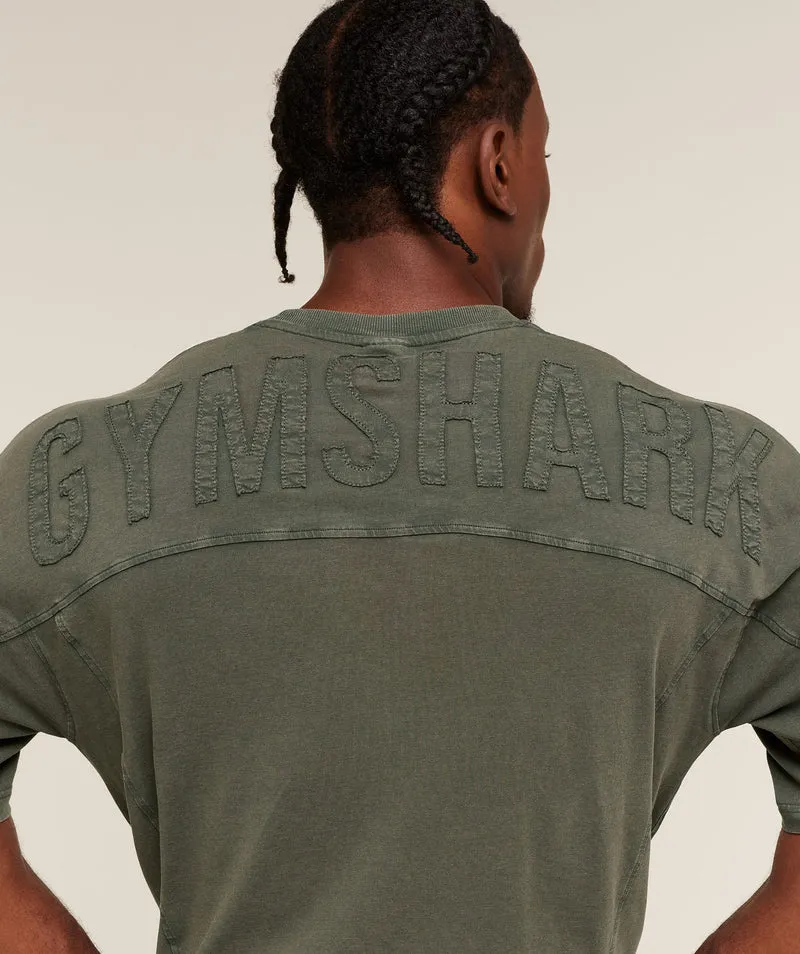Gymshark Power Washed T-Shirt - Strength Green
