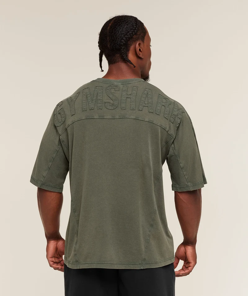 Gymshark Power Washed T-Shirt - Strength Green