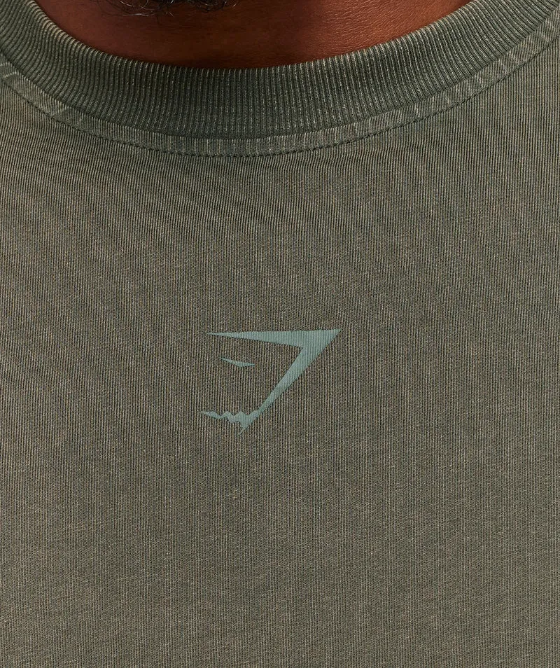 Gymshark Power Washed T-Shirt - Strength Green