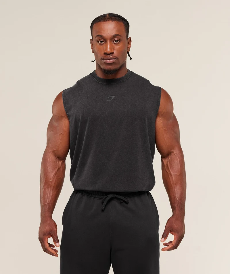 Gymshark Power Washed Tank - Black
