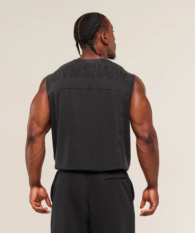 Gymshark Power Washed Tank - Black