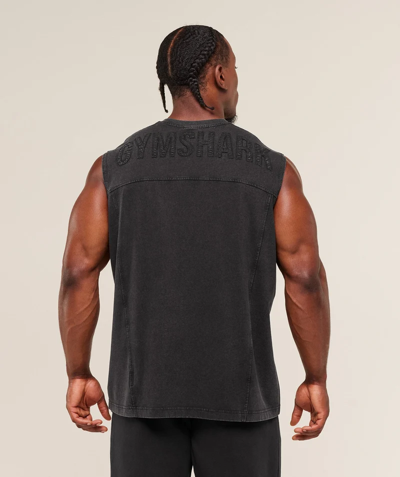 Gymshark Power Washed Tank - Black
