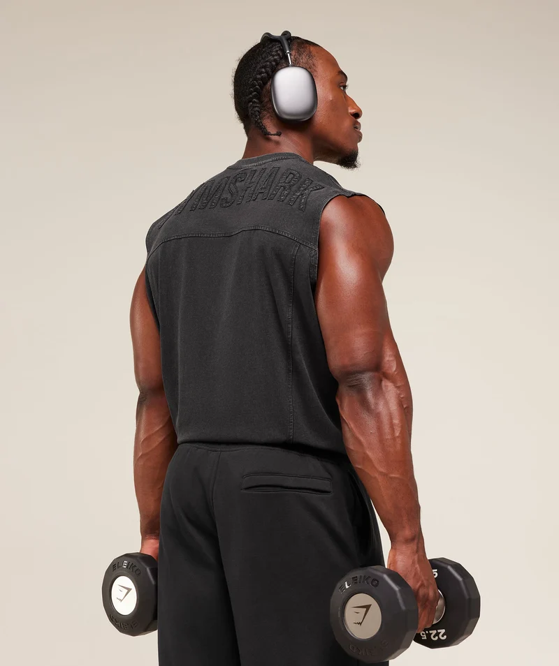 Gymshark Power Washed Tank - Black