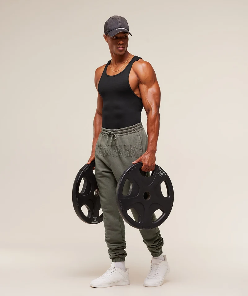 Gymshark Power Washed Joggers - Strength Green