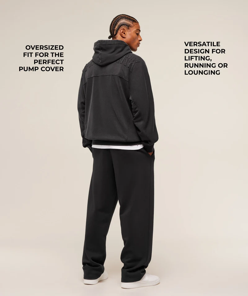 Gymshark Power Washed Hoodie - Black