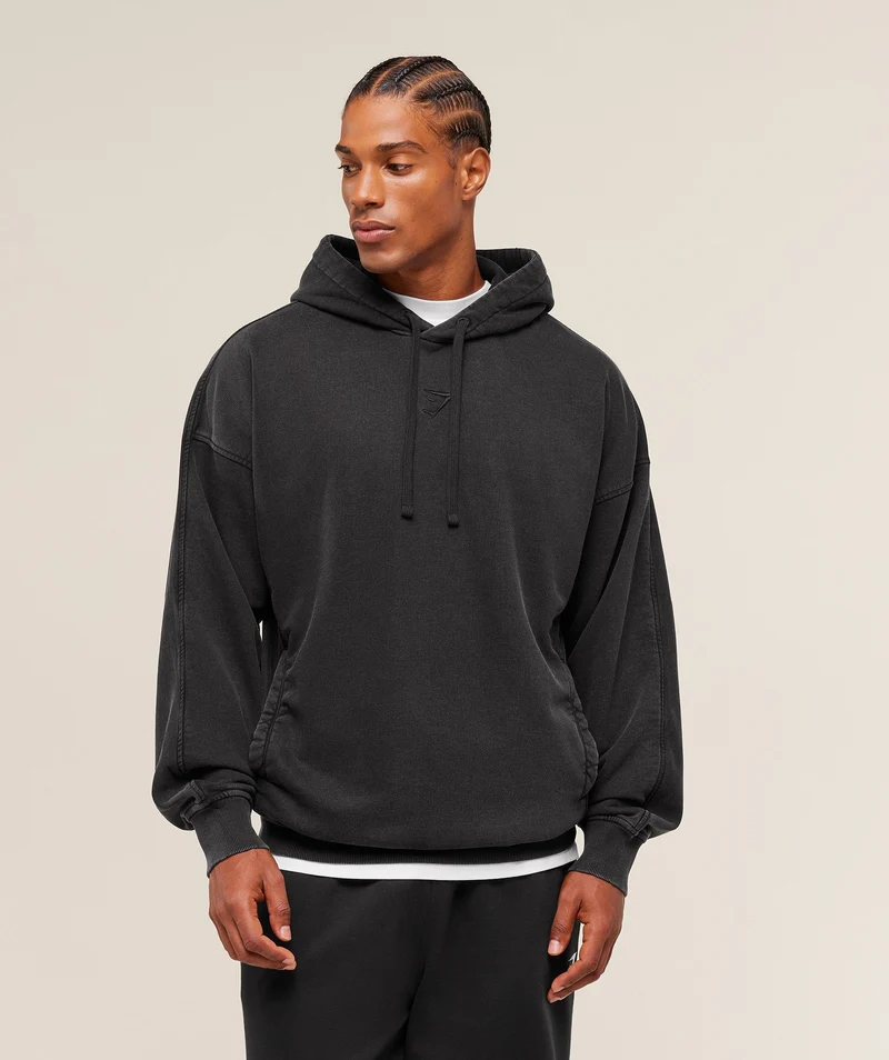 Gymshark Power Washed Hoodie - Black