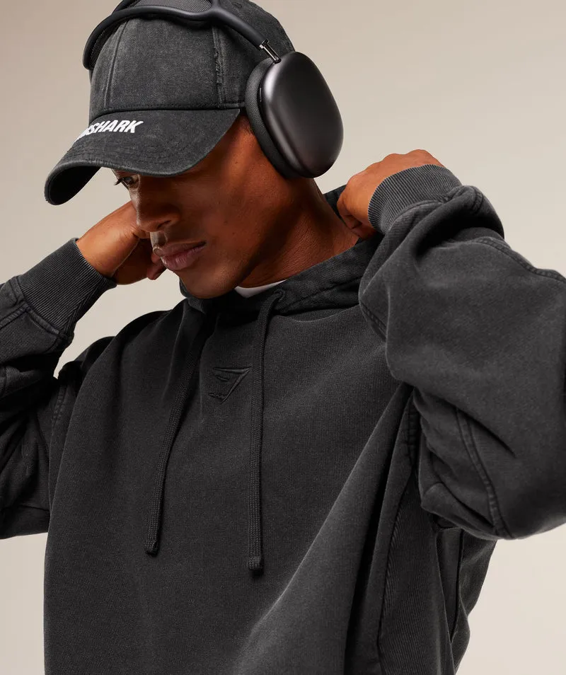 Gymshark Power Washed Hoodie - Black