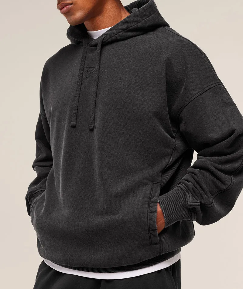 Gymshark Power Washed Hoodie - Black