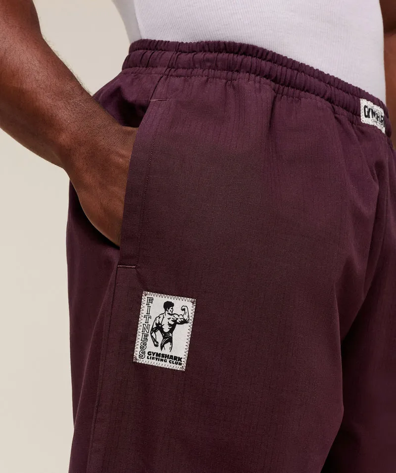Gymshark Straight Leg Pumper Pants - Cherry Purple