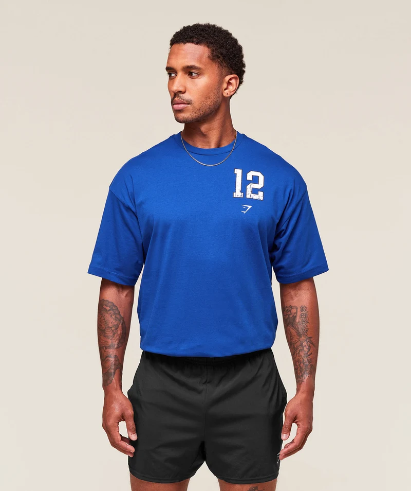 Gymshark Campus T-Shirt - Athletic Blue