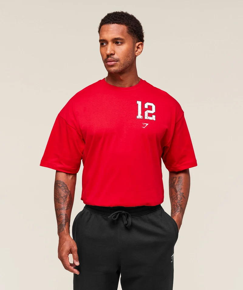 Gymshark Campus T-Shirt - Athletic Red