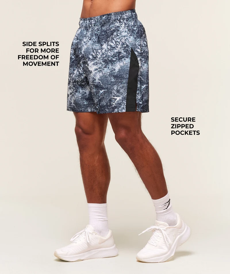 Gymshark Sport 7" Shorts - Smoke Blue/Black