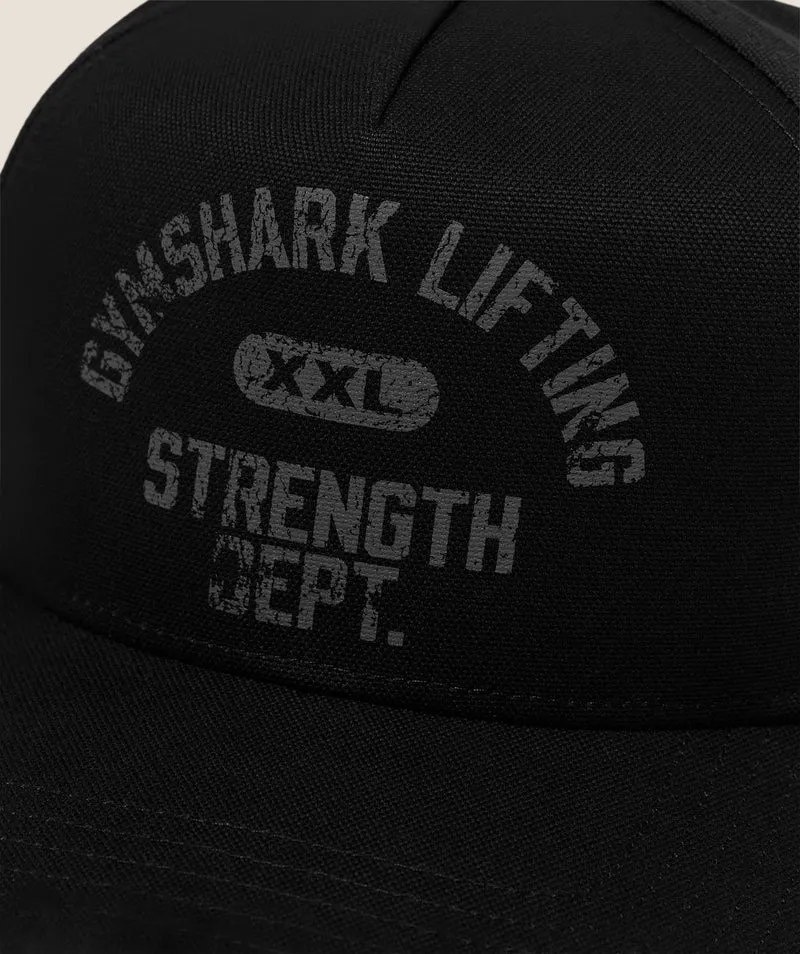 Gymshark Strength Dept Graphic Trucker - Black