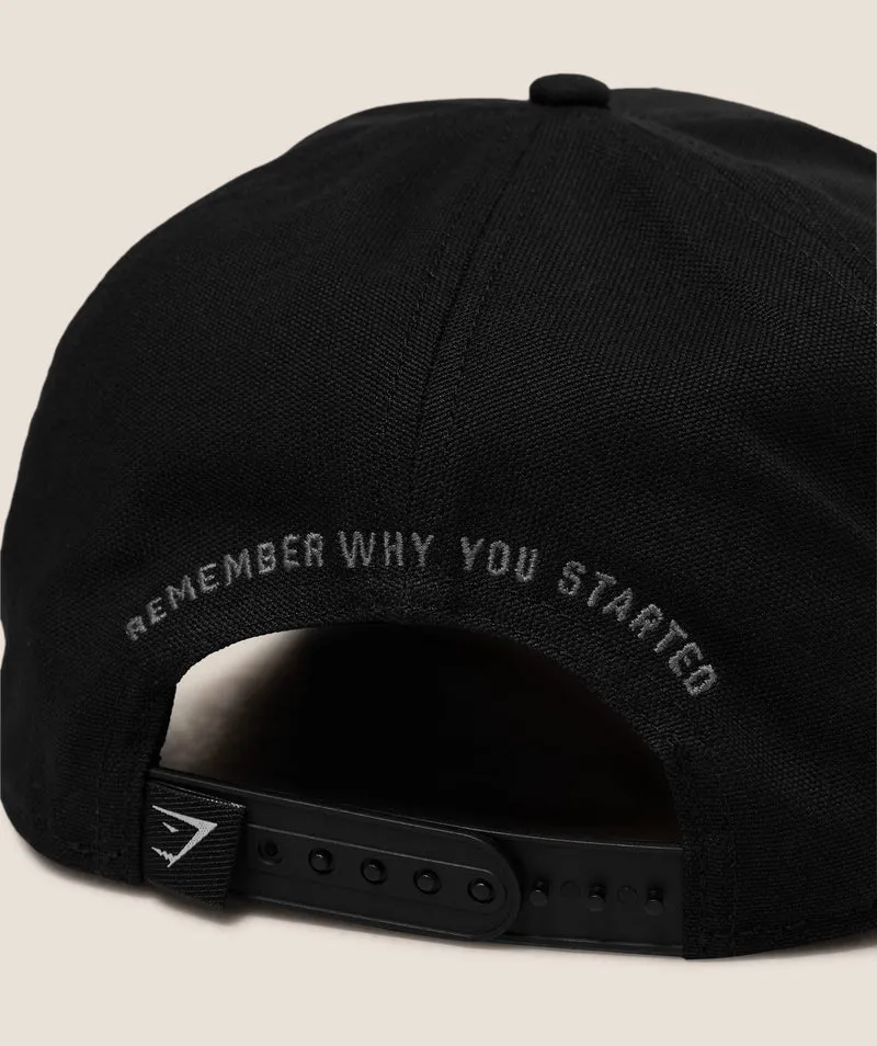 Gymshark Strength Dept Graphic Trucker - Black