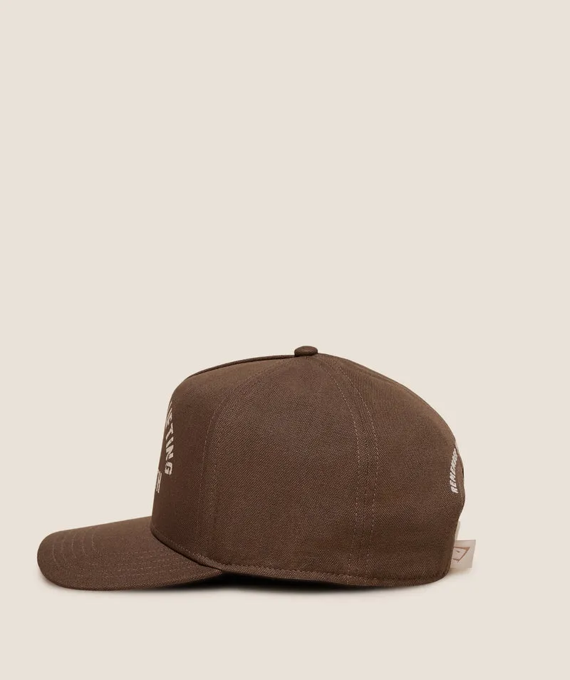 Gymshark Strength Dept Graphic Trucker - Camo Brown