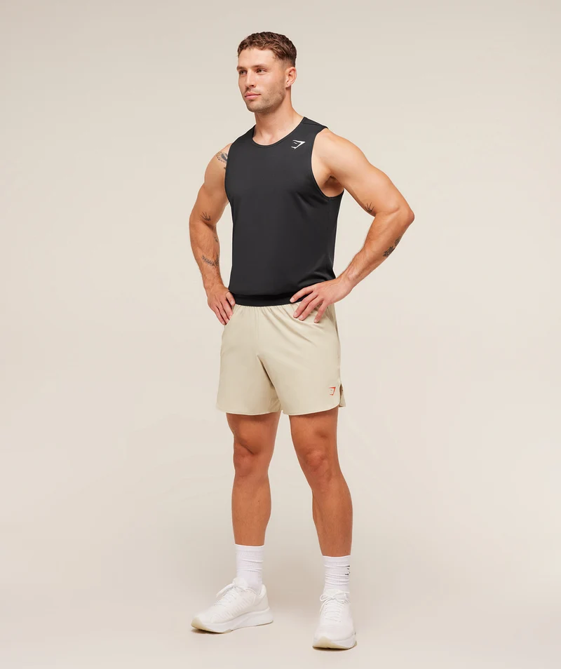 Gymshark Fit Repeat 6" Shorts - Pebble Grey