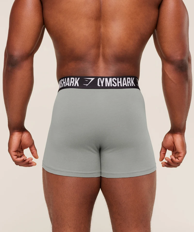 Gymshark Boxer Brief 5PK - Medium Grey