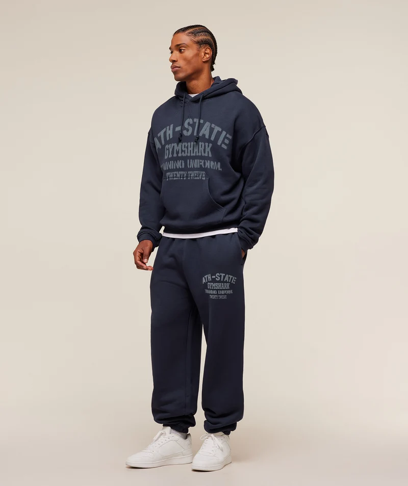 Gymshark Collegiate Hoodie - Heavy Blue