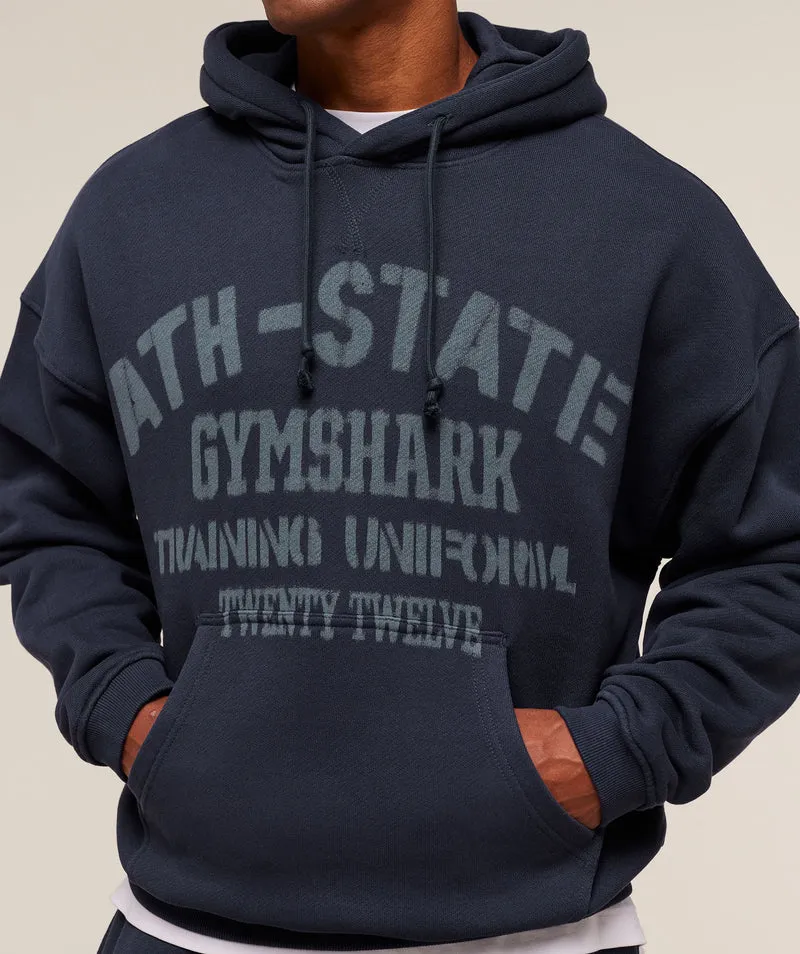 Gymshark Collegiate Hoodie - Heavy Blue