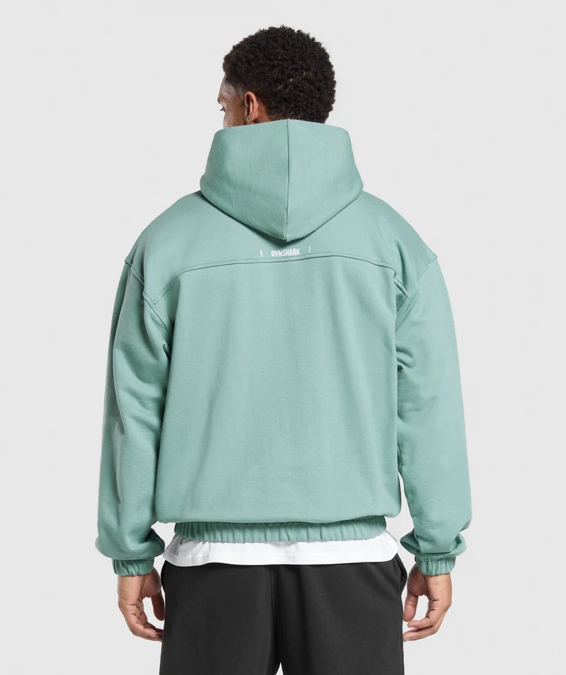 Gymshark Rest Day Essentials Hoodie - Celeste Blue