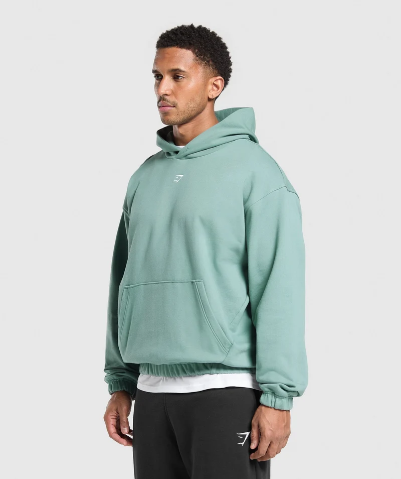 Gymshark Rest Day Essentials Hoodie - Celeste Blue