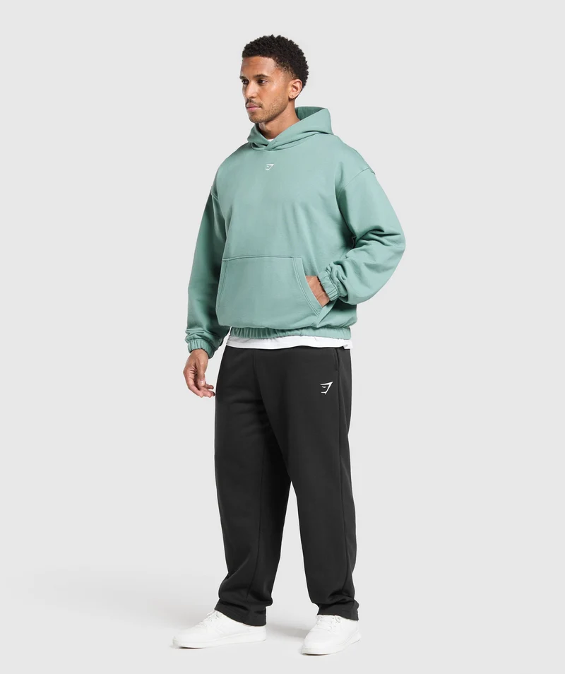 Gymshark Rest Day Essentials Hoodie - Celeste Blue