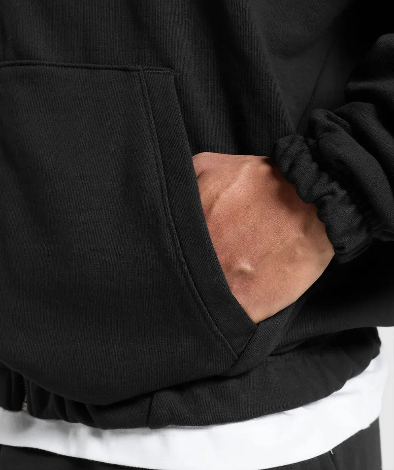 Gymshark Rest Day Essentials Zip Hoodie - Black