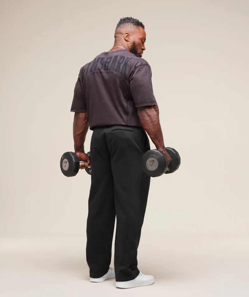 Gymshark Heritage Washed T-Shirt - Plum Brown/Acid Wash Small Ball