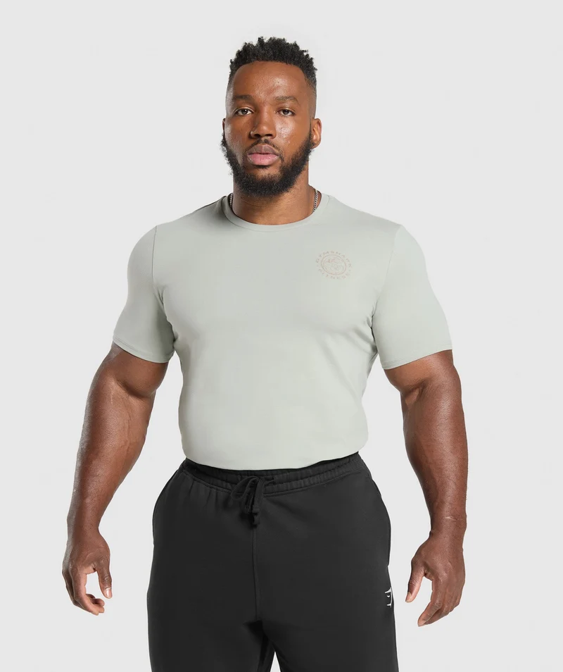 Gymshark Legacy T-Shirt - Stone Grey