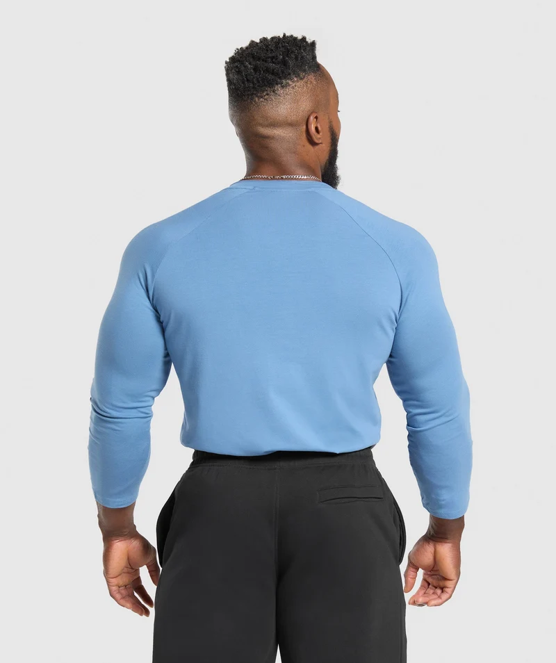 Gymshark Legacy Henley - Classic Blue