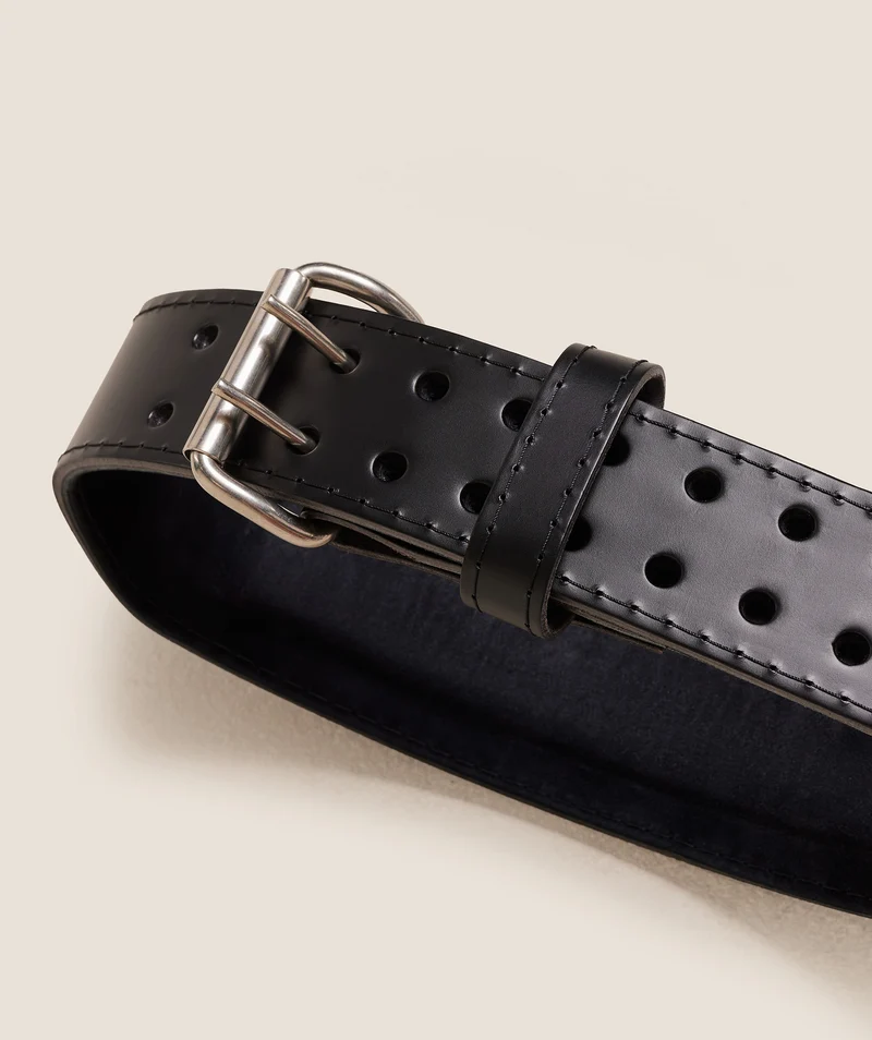 Gymshark Tapered Double Prong Lifting Belt - Black