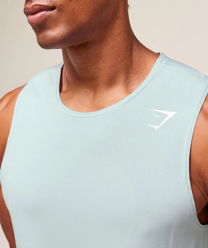 Gymshark Arrival Tank - Smoke Blue
