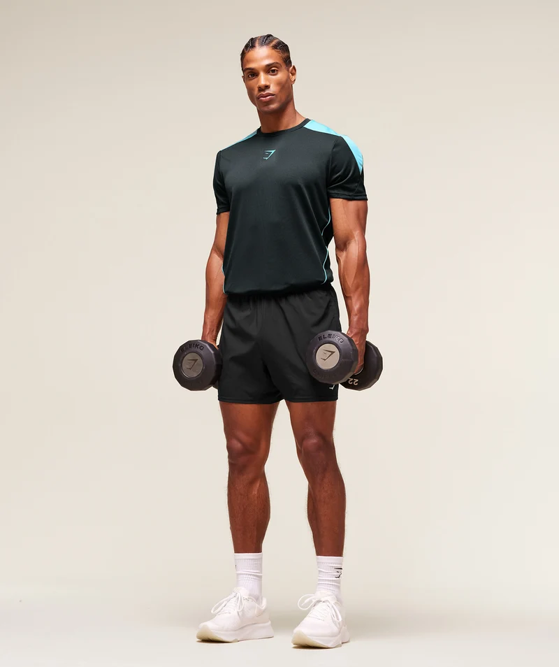 Gymshark Arrival Block T-Shirt - Deep Petrol Blue