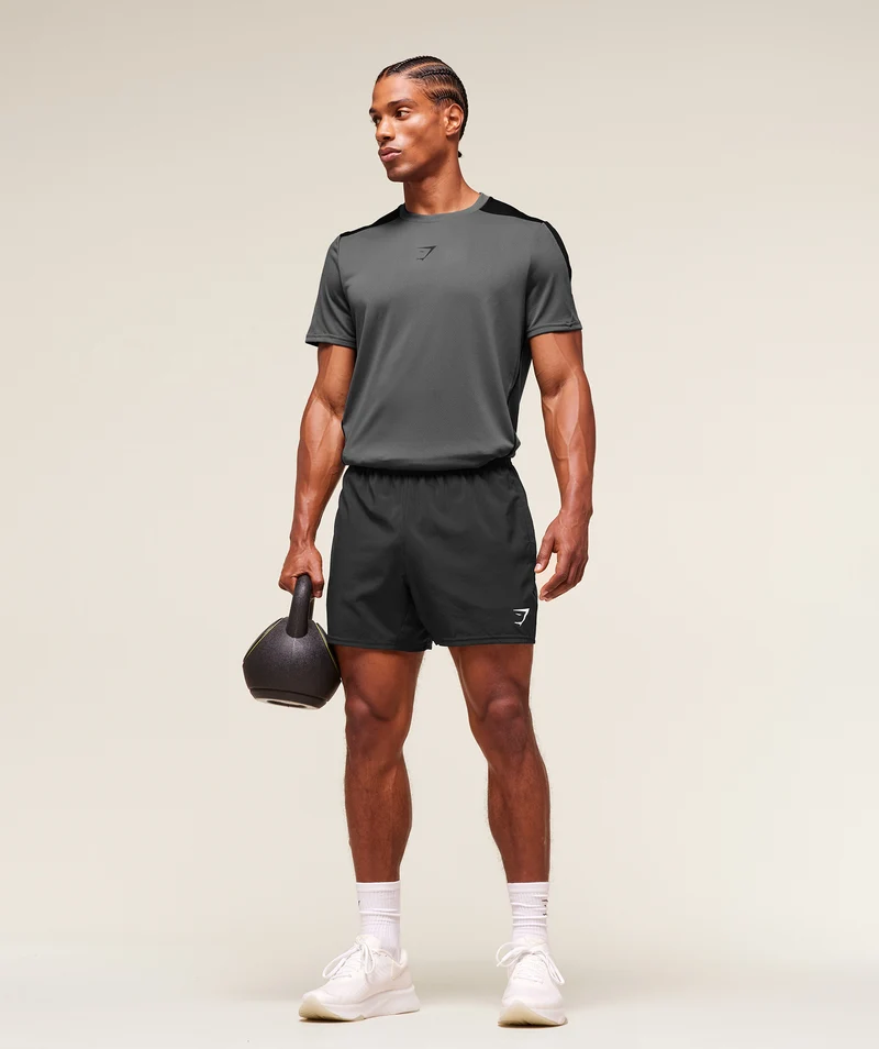 Gymshark Arrival Block T-Shirt - Dark Grey