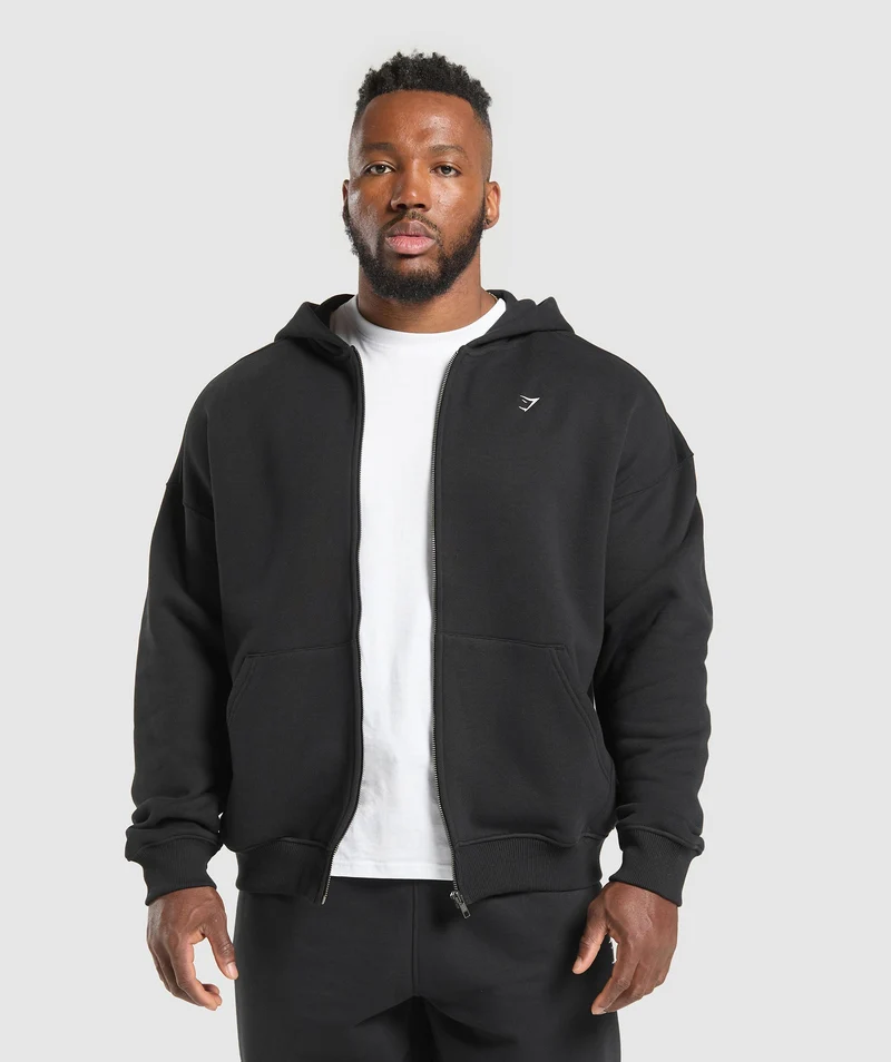 Gymshark Doberman Graphic Hoodie - Black