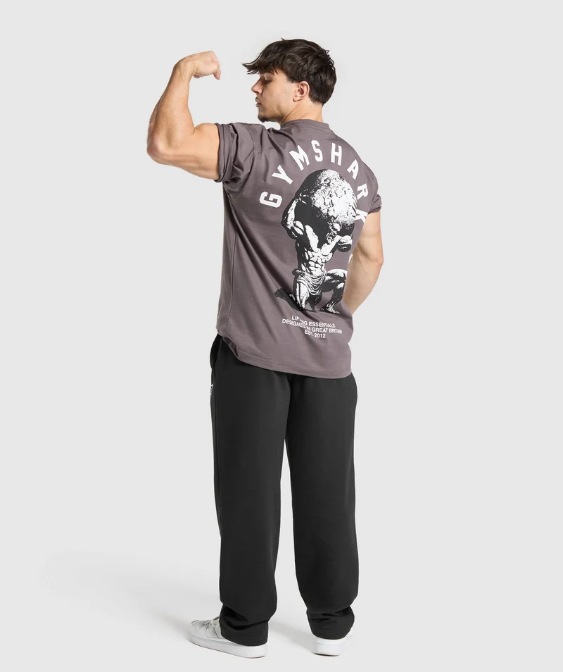 Gymshark Atlas T-Shirt - Brushed Purple