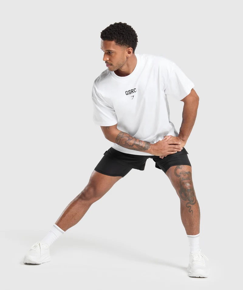 Gymshark GSRC T-Shirt - White
