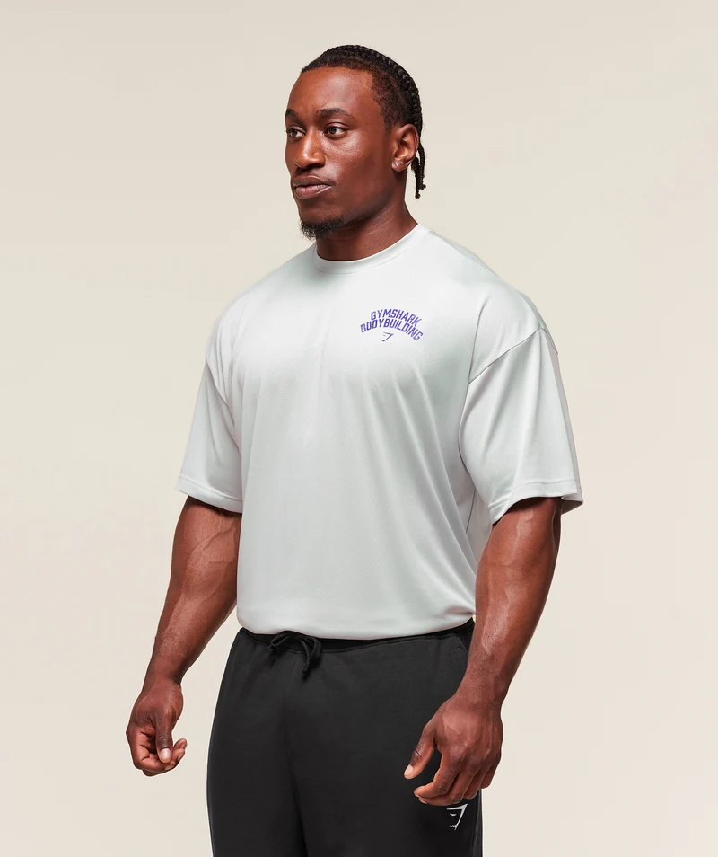 Gymshark Olympic Bar T-Shirt - Metal Grey