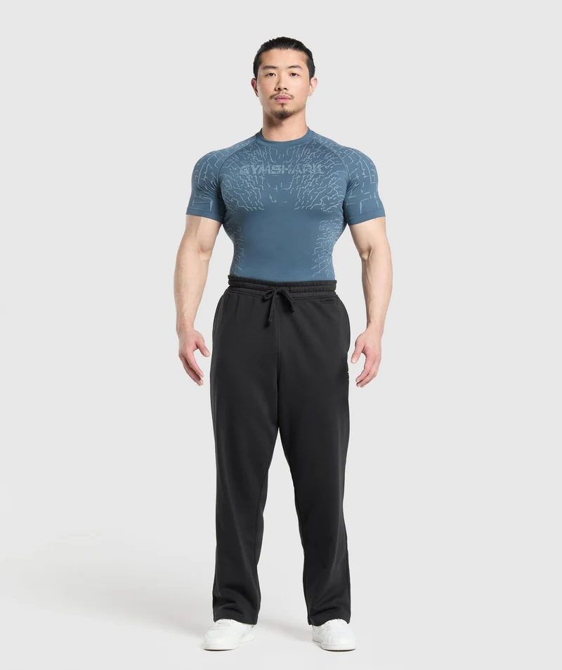 Gymshark Tectonic Seamless T Shirt - Cargo Blue/Cool Blue