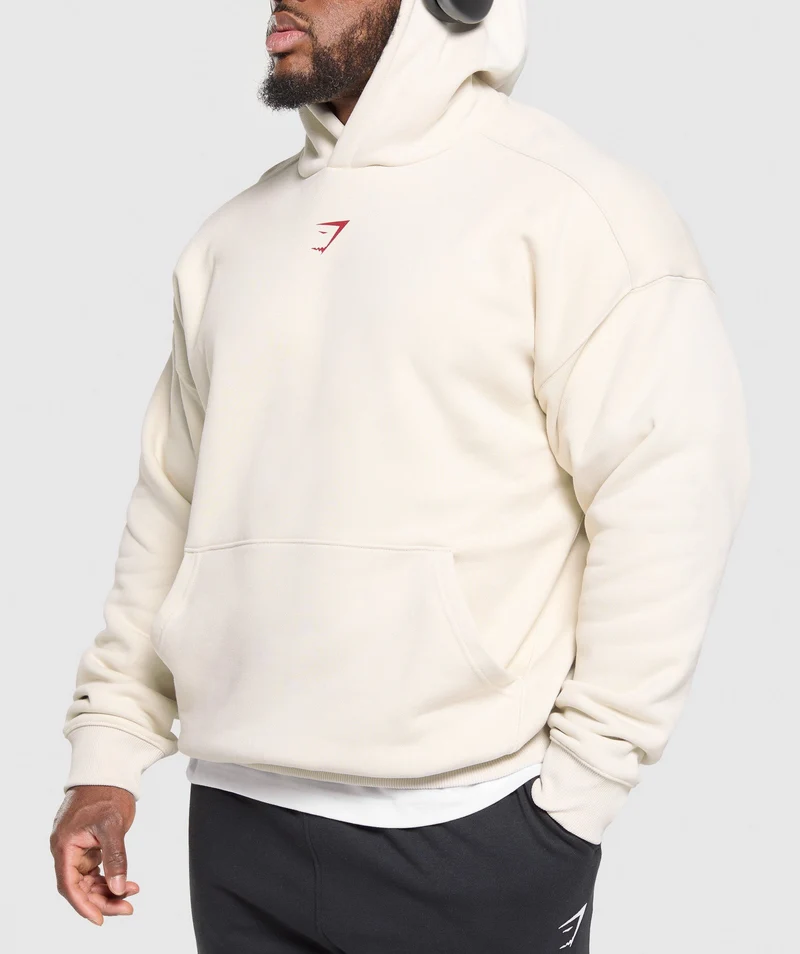 Gymshark Lifting Club Hoodie - Oat White