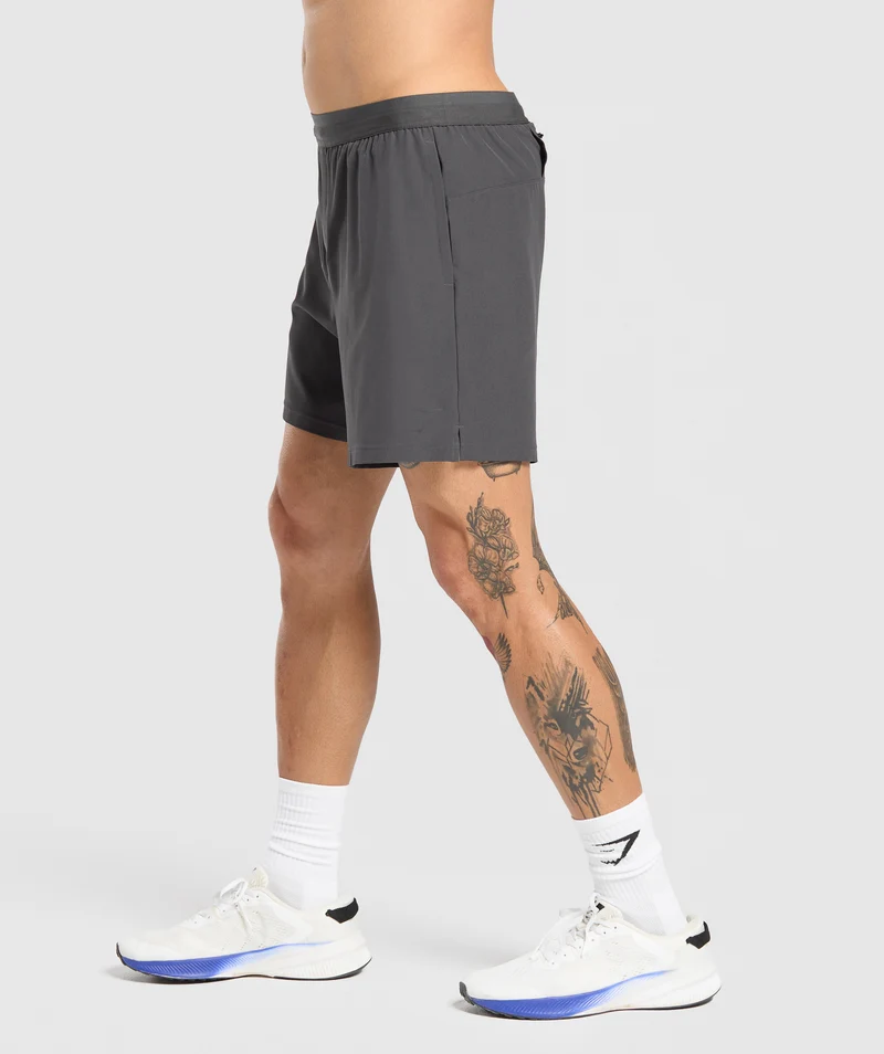Gymshark Land to Water 6" Shorts - Asphalt Grey
