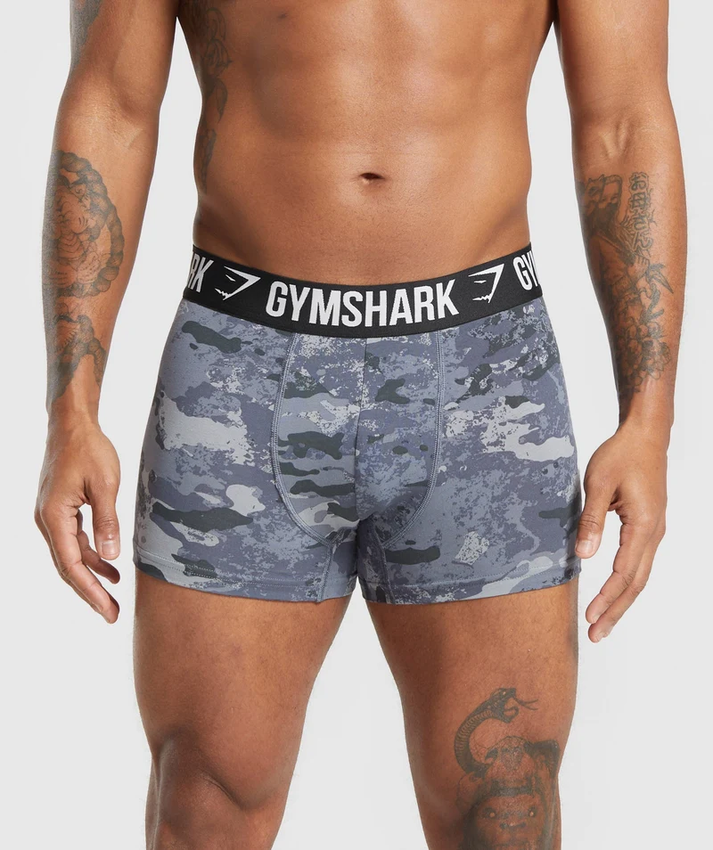 Gymshark Boxer Brief 3PK - Titanium Blue/Denim Grey/Black